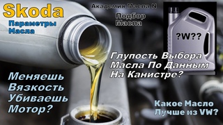 Skoda: Выбор Масла По Канистре Глупое Занятие Разбираемся (2024)