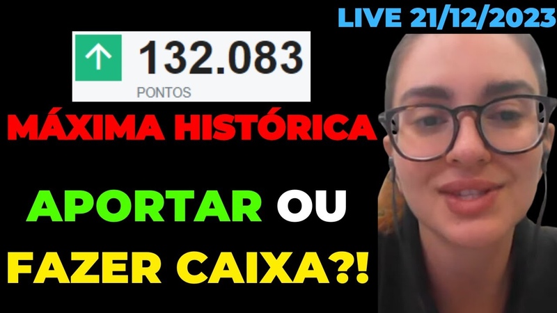 Ú LTIMA LIVE DO ANO MANTER APORTES ou FAZER CAIXA LOUISE BARSI, investimentos em