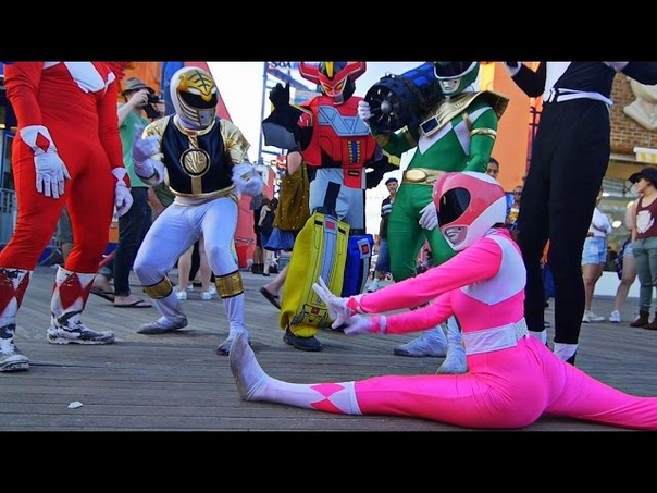 POWER RANGERS TAKE OVER NYC EPIC FLASH
