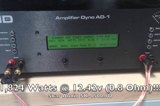 Tested Skar Audio  “1500 Watt“ Car Audio Amplifier w/ SMD Amp Dyno AD-1