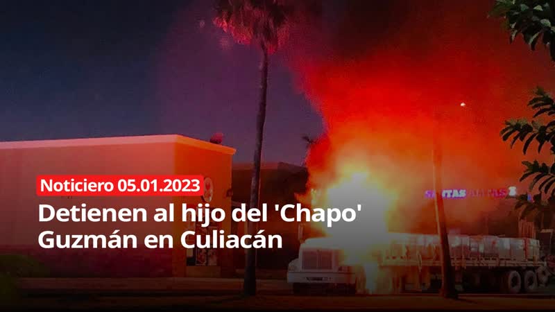 Detienen al hijo del Chapo Guzmán en Culiacán NOTICIERO RT 05, 01,
