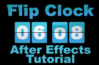 Flip Clock Countdown and Up - Adobe After Effects tutorial