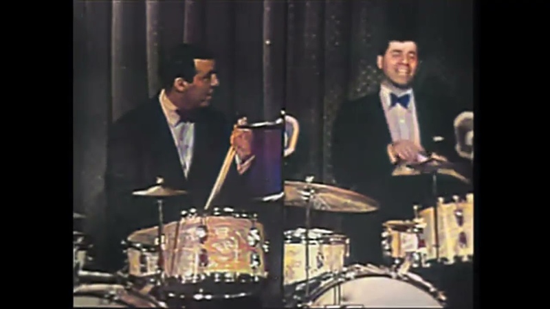 Drum Battle: Jerry Lewis vs Buddy Rich , Restored in 4 K Color , Iconic