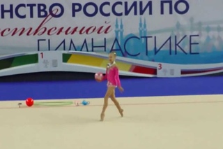 Лебедева Анна, мяч. Первенство России по гимнастике г.Казань 2014