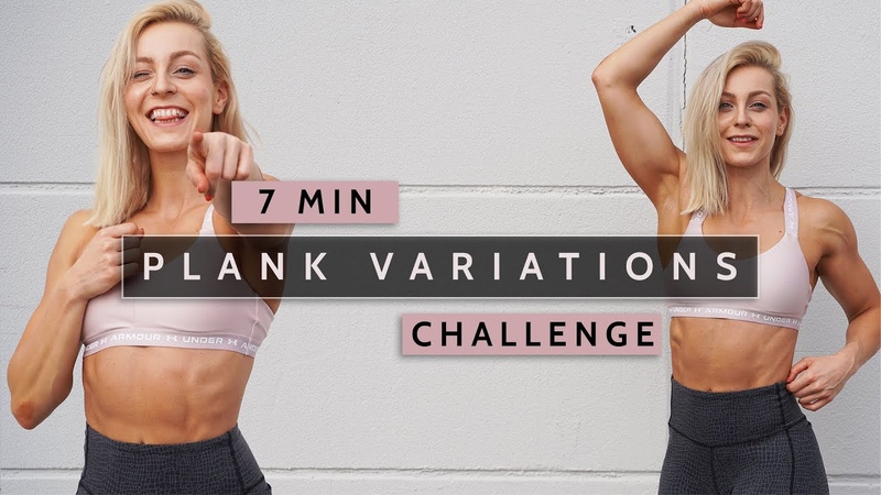 7 MIN PLANK VARIATIONS CHALLENGE Core, Abs, Circuit Workout, Fat