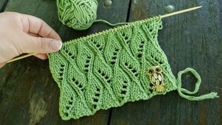 Узор «Вихрь из ажурных листьев» 🍃 Leaves Swirl Pattern