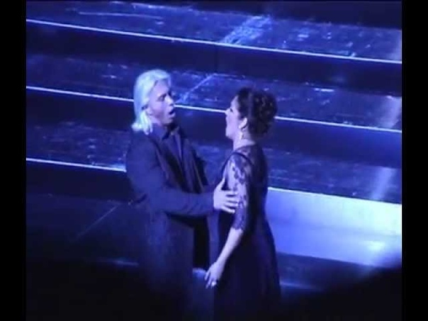 Netrebko Hvorostovsky at the opera Eugene Onegin Vienna 2013 April
