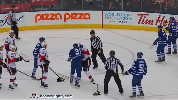 Dion Phaneuf vs Colin Greening Mar 5,