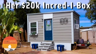 Achieved her dream after being SCAMMED! Her Incred-I-Box Tiny Home
