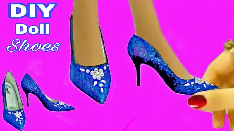 How To Make Doll Shoes, DIY Miniature Things, Barbie Stuffs, Fun X
