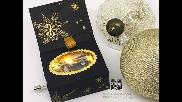 18 Sleeps Till Christmas Light Music Box with Stampin Up Star of