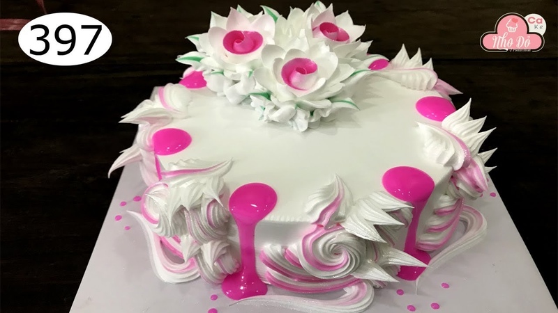 Elegant decoration cake confectionery pink, asian cake decorating