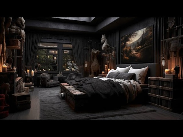 Luxury bed design Idea and Romantic room design idea Dark Moody Romantic Bedroom Decorating