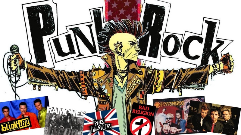 PUNK ROCK SKATE PUNK, Blink 182, The Offspring, Green Day, The Ramones, Bad Religion, Sex