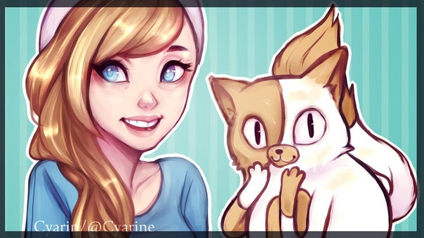 Speedpainting Fionna and Cake Fan