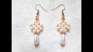 آموزش گوشواره مرواریدی making earring with pearl