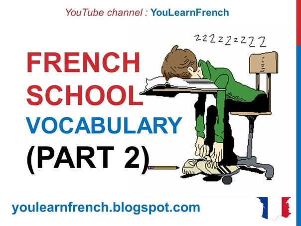 French Lesson 212 AT SCHOOL ( Part 2) French Vocabulary Expressions School supplies School