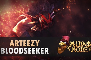 Arteezy (Bloodseeker) EG vs VGJ @ Midas Mode