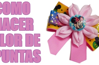 Hermosas Flores FÁciles Doble petalo para centro de Moños