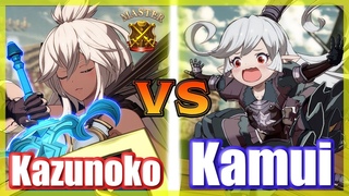 [GBVS] Kazunoko (Zooey) vs Kamui (Charlotta) FT2 60fps Master