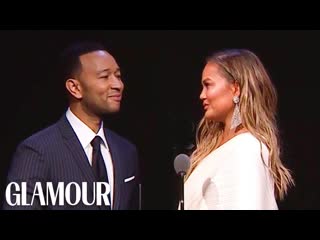 John Legend's Tearful Tribute to Chrissy Teigen | Glamour WOTY 2018