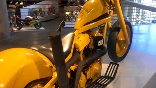 heavy machinery CAT MOTORCYCLE AT Barber Vintage Motorsport Museum