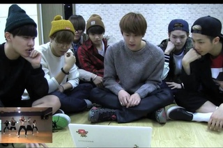 150403 Bangtan’s reaction to The Ark’s (디아크) dance cover of Boy In Luv (상남자)