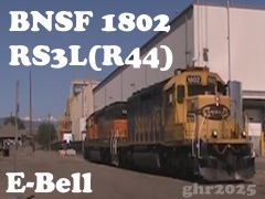 (3-Part) BNSF 1802 RS3L(R44) 25/44/31 Low Manifold - E-Bell