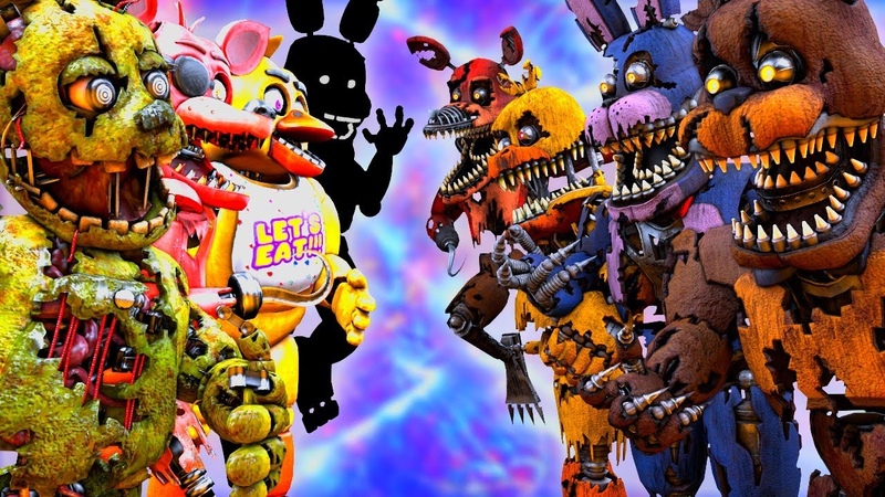SFM FNa F Nightmare VR vs FNAF