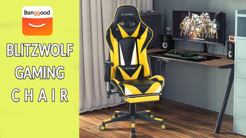 Blitz Wolf BW GC2 Gaming Chair Ergonomic Design 180 Reclining Adjustable Armrest