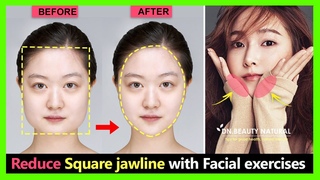 How to change Square face shape and reduce Square jaw naturally | Square jaw reduction exercise