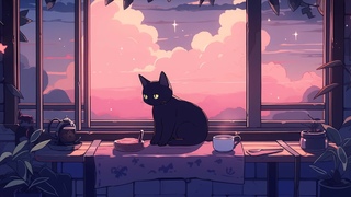 Work & cat   Listen to it to escape from a hard day  Relax/study/work  Lofi Hip Hop