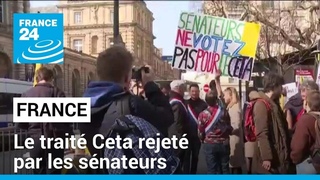 France : le trait Ceta rejet par les snateurs dans un hmicycle enflamm  FRANCE 24