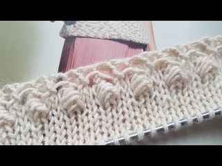 Оформляем край изделия на спицах ❤ knitting pattern.