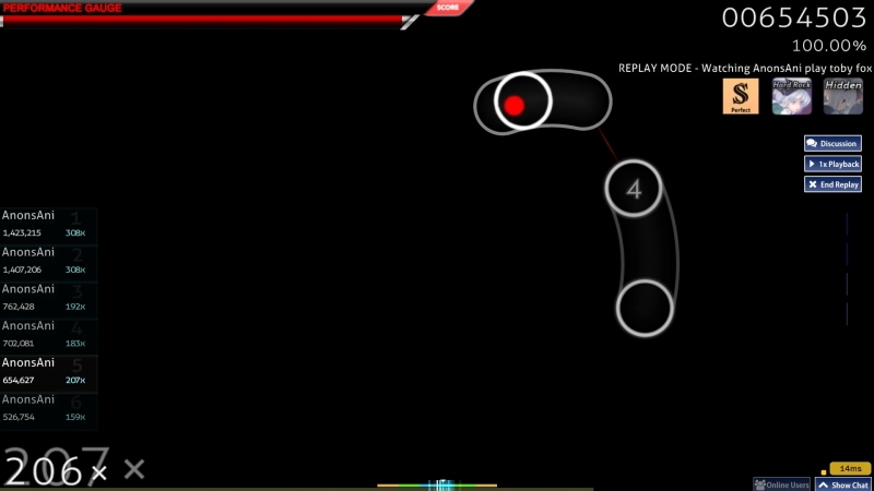 Toby Fox Bonetrousle Osu Hard SS ( HR,