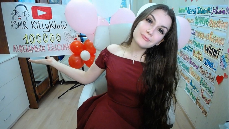 100к на Ютубе Празднуем Скайп, тортик и ASMR после 22:00 по Москве