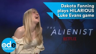The Alienist: Dakota Fanning plays HILARIOUS Luke Evans themed game