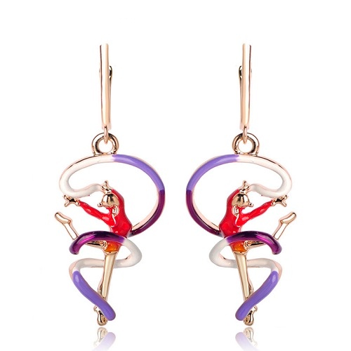 серьги гимнастка. серьги гимнастка. серьги гимнаст. золотые серьги гимнастка. сережки с гимнасткой.