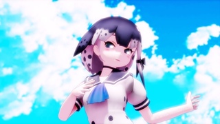 【MMDけもフレ】イッカクちゃんでSeaBreeze【交差法・立体視テスト(Stereoscopic)】