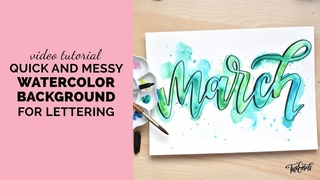 How to create this quick, messy, colorful watercolor background