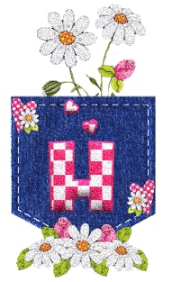 алфавитный карман с цветами, image #8