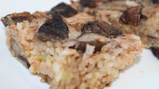 Рисовая запеканка с грибами