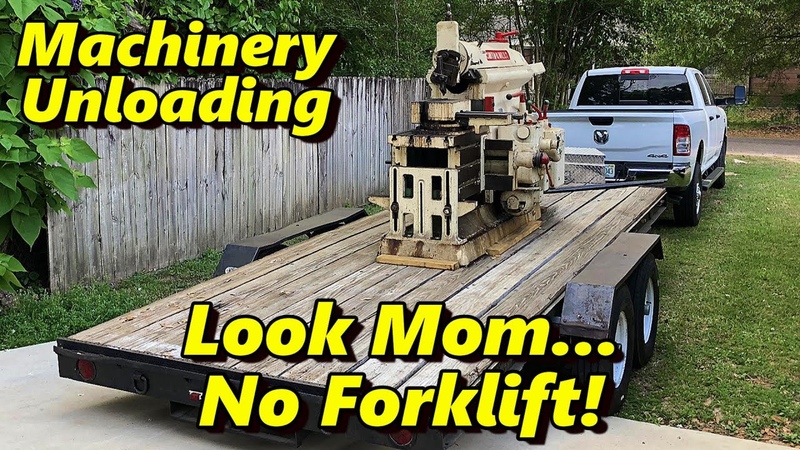Unloading the Smith Mills Shaper Part