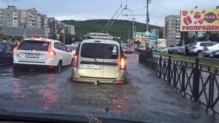 Мурманск. Потоп после ливня! ))
