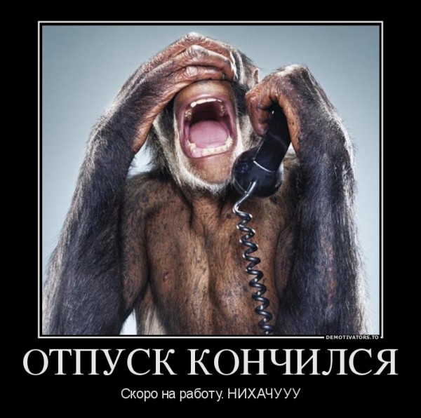 Открытка новый, открытки отпуск закончился