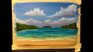 #156. How to paint a scenery for beginners “the water“ PART 2