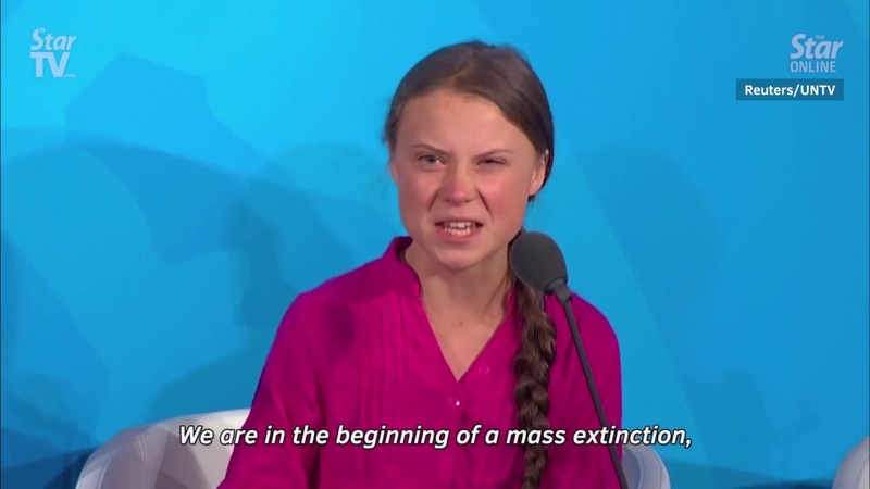 Greta Thunberg Summons Adolf Hitler at the UN Nazi