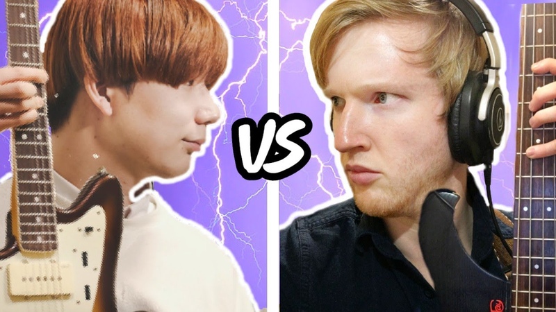 CRAZIEST Guitar vs. Bass Tapping Battle (ft. Ichika