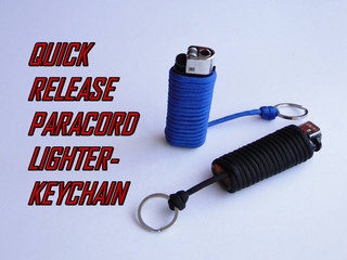 How to Make a Paracord Lighter Keychain-Quick Release-DIY