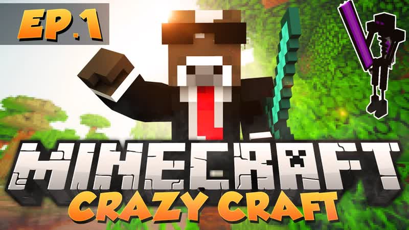 Minecraft CRAZY CRAFT BEGINS CRAZY CRAFT Modded Survival Ep. 1 ( Crazy Craft Part 1